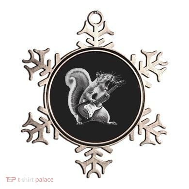 Squirrel Playing Guitar Rock And Roll Ornament