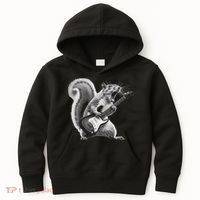 Squirrel Playing Guitar Rock And Roll Kids Hoodie thumb 0