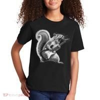 Squirrel Playing Guitar Rock And Roll Kids T-Shirt thumb 2