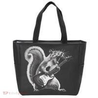Squirrel Playing Guitar Rock And Roll Tote Bag thumb 0