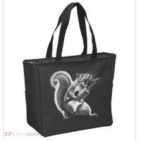 Squirrel Playing Guitar Rock And Roll Tote Bag thumb 2