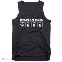 Self Proclaimed Genius Funny Gift Tank Top thumb 0