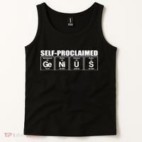 Self Proclaimed Genius Funny Gift Tank Top thumb 2