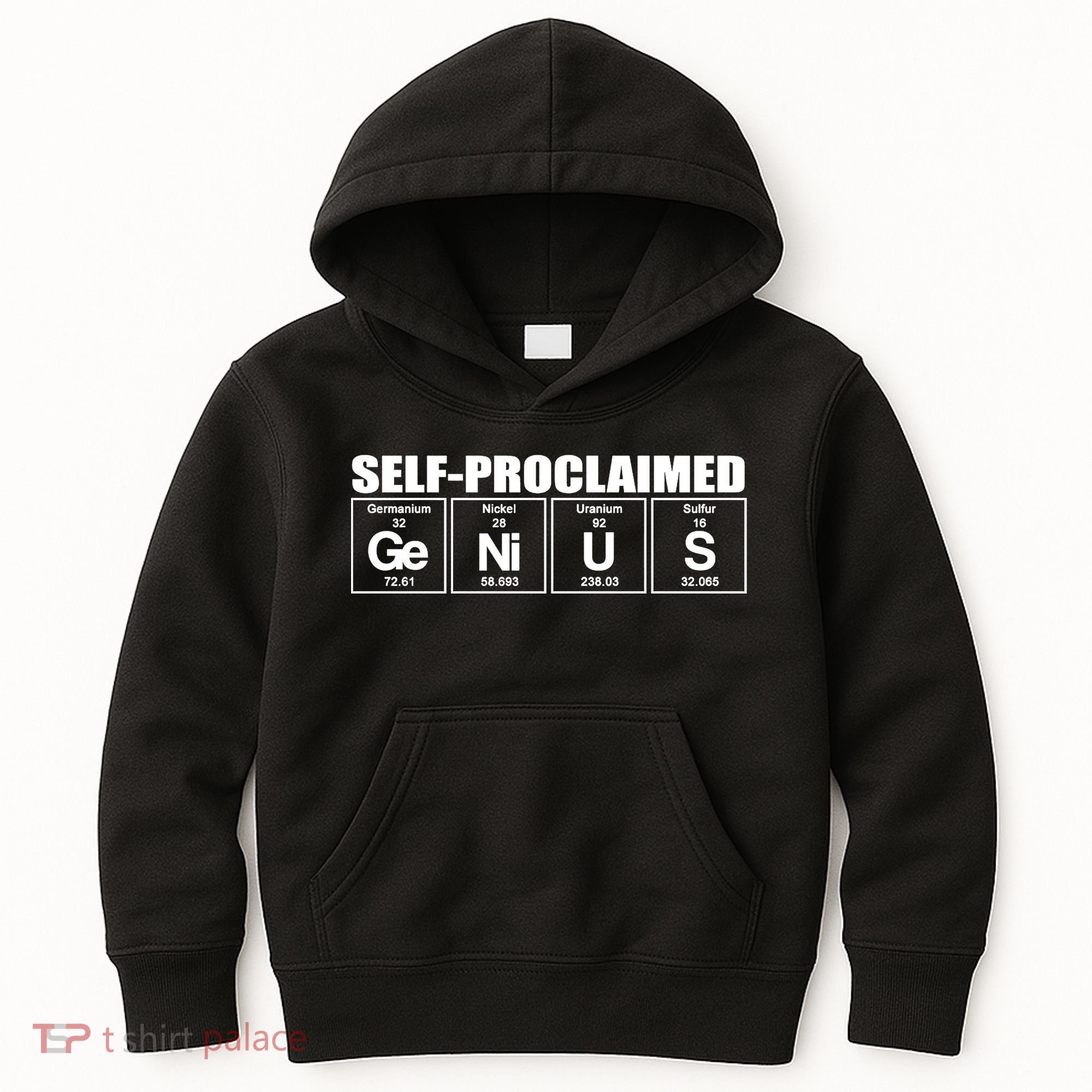 Self Proclaimed Genius Funny Gift Kids Hoodie