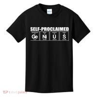 Self Proclaimed Genius Funny Gift Kids T-Shirt thumb 0