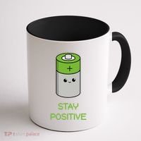 Stay Positive Green Stay Positive Loose Happy For Life Cute Gift Coffee Mug thumb 1