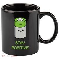 Stay Positive Green Stay Positive Loose Happy For Life Cute Gift 11oz C Handle Ceramic Mug thumb 0