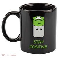 Stay Positive Green Stay Positive Loose Happy For Life Cute Gift 11oz C Handle Ceramic Mug thumb 2