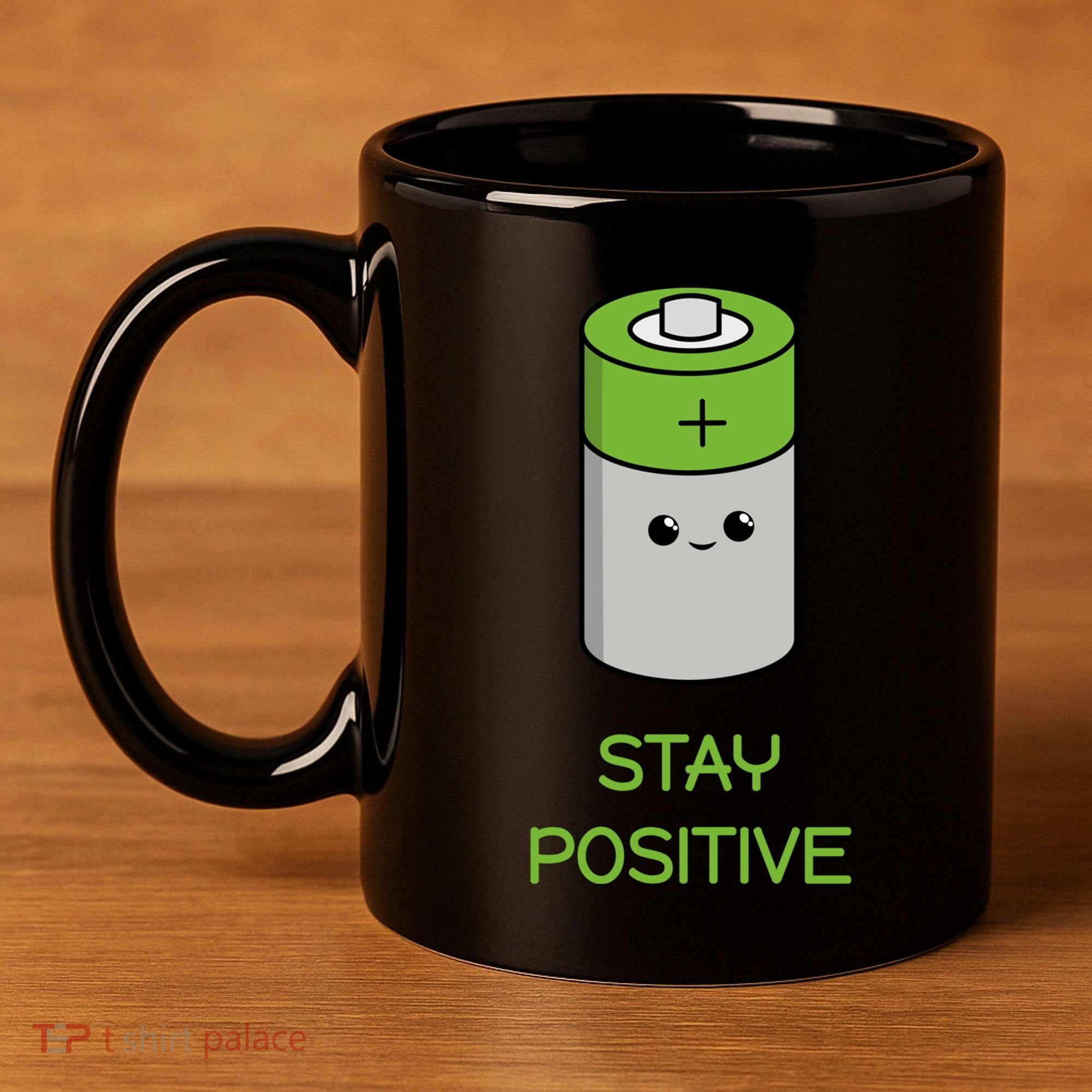 Stay Positive Green Stay Positive Loose Happy For Life Cute Gift 11oz C Handle Ceramic Mug