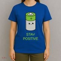 Stay Positive Green Stay Positive Loose Happy For Life Cute Gift T-Shirt thumb 4