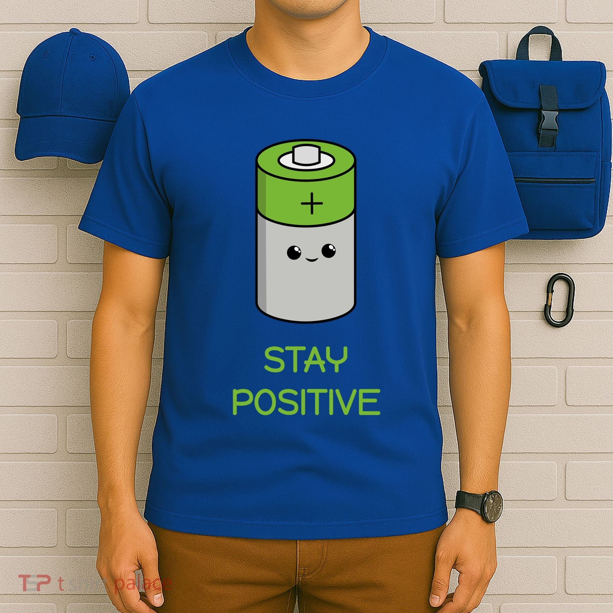 Stay Positive Green Stay Positive Loose Happy For Life Cute Gift T-Shirt