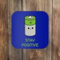 Stay Positive Green Stay Positive Loose Happy For Life Cute Gift Coaster thumb 0