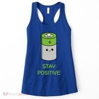 Stay Positive Green Stay Positive Loose Happy For Life Cute Gift Women's Tank Top thumb 0