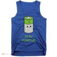 Stay Positive Green Stay Positive Loose Happy For Life Cute Gift Tank Top thumb 0