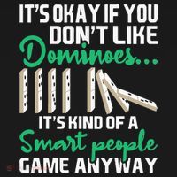 Smart People Game Anyway Dominoes Lover Domino Player Sweatshirt thumb 3