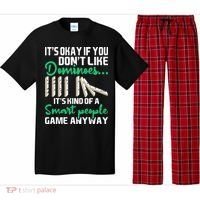 Smart People Game Anyway Dominoes Lover Domino Player Pajama Set thumb 0