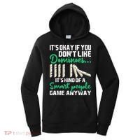 Smart People Game Anyway Dominoes Lover Domino Player Women's Hoodie thumb 0