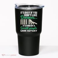 Smart People Game Anyway Dominoes Lover Domino Player Tumbler thumb 0