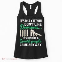Smart People Game Anyway Dominoes Lover Domino Player Women's Tank Top thumb 0