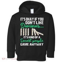 Smart People Game Anyway Dominoes Lover Domino Player Toddler Hoodie thumb 0