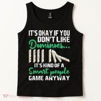 Smart People Game Anyway Dominoes Lover Domino Player Tank Top thumb 2