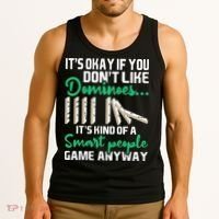 Smart People Game Anyway Dominoes Lover Domino Player Tank Top thumb 3