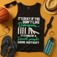 Smart People Game Anyway Dominoes Lover Domino Player Tank Top thumb 4