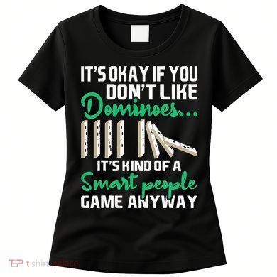 Smart People Game Anyway Dominoes Lover Domino Player Women's T-Shirt