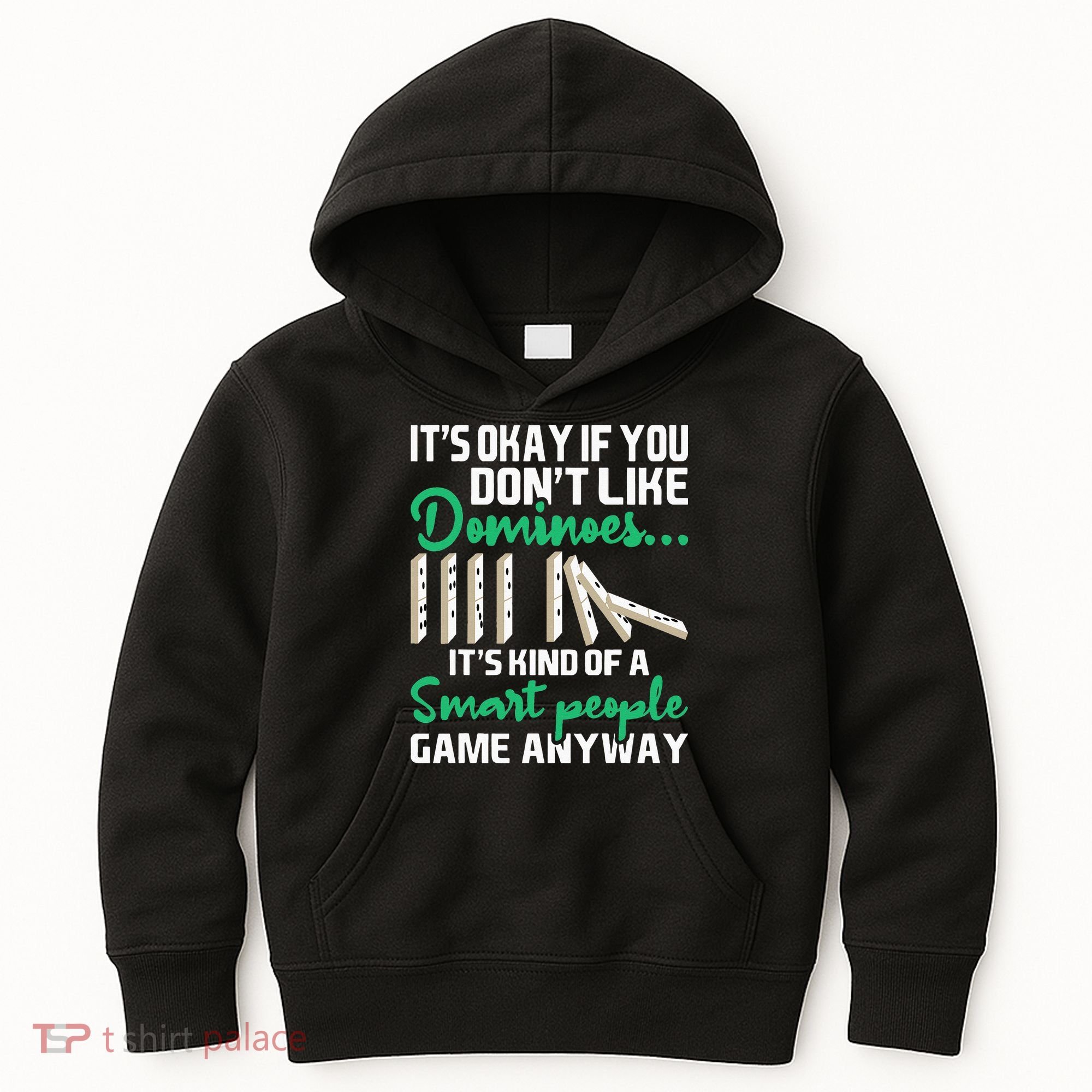 Smart People Game Anyway Dominoes Lover Domino Player Kids Hoodie