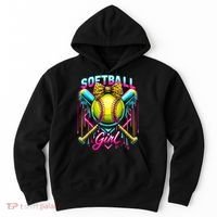 Softball Player Girl Ice Cream Softball Drip  Hoodie thumb 0