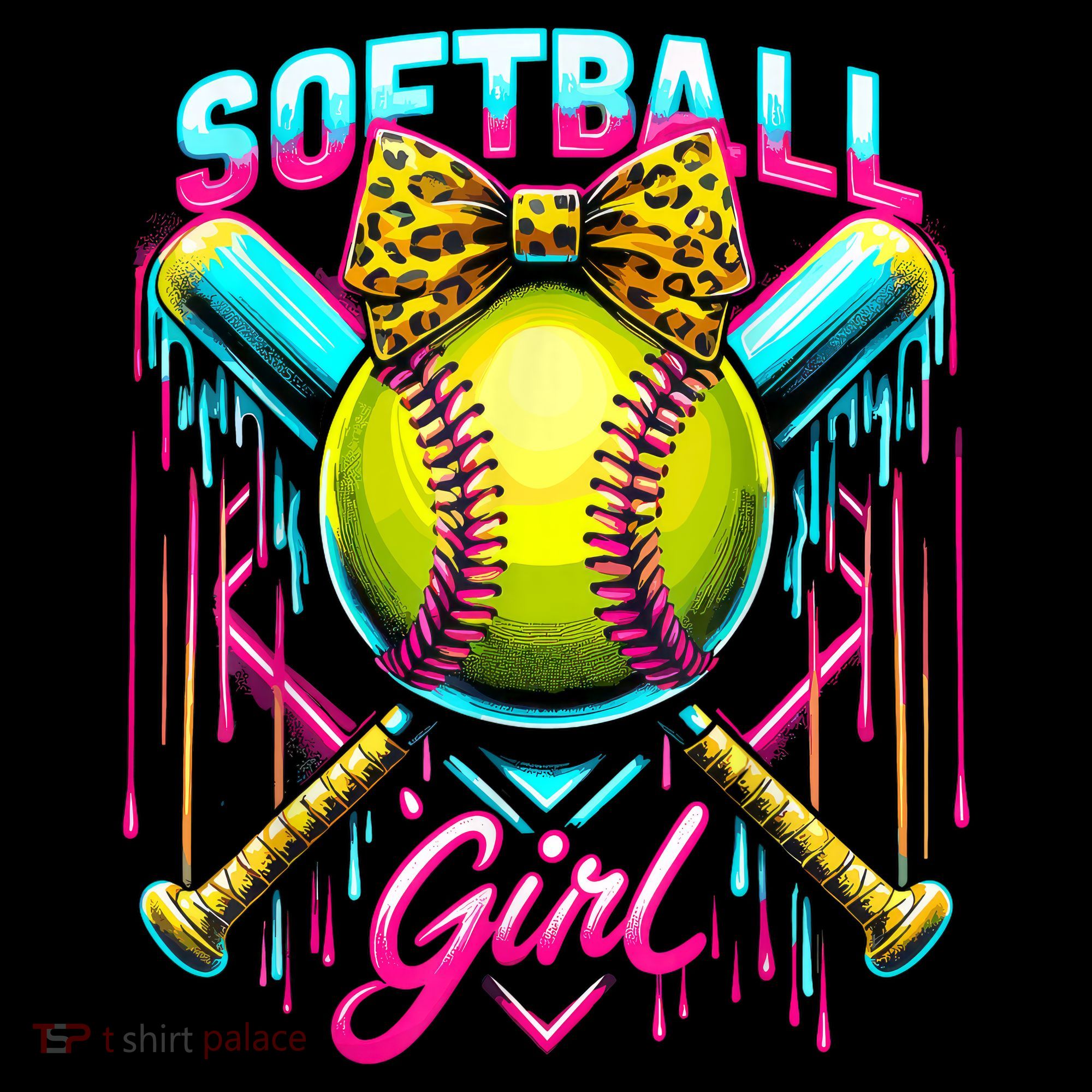 Softball Player Girl Ice Cream Softball Drip  Coffee Mug
