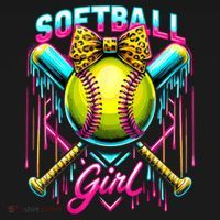 Softball Player Girl Ice Cream Softball Drip  Women's Hoodie thumb 2