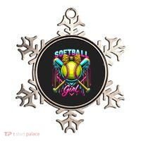 Softball Player Girl Ice Cream Softball Drip  Ornament thumb 0