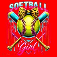 Softball Player Girl Ice Cream Softball Drip  Santa Hat thumb 1