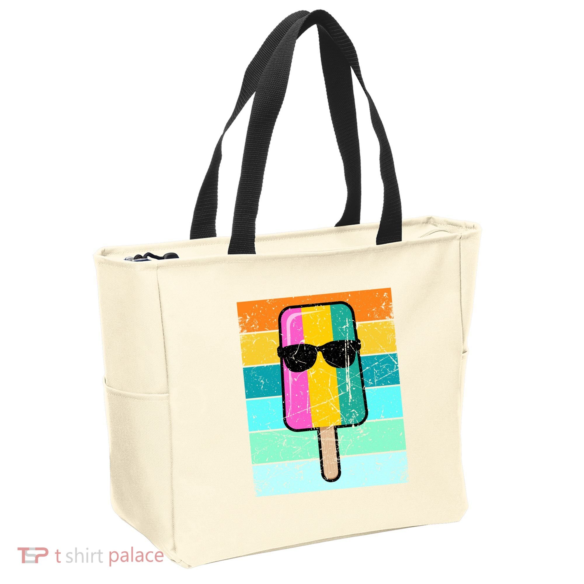 Summer Popsicle Gift Funny Ice Cream Beach Pool Party Gift Tote Bag