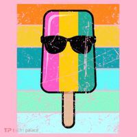 Summer Popsicle Gift Funny Ice Cream Beach Pool Party Gift Coaster thumb 2