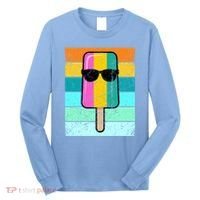 Summer Popsicle Gift Funny Ice Cream Beach Pool Party Gift Long Sleeve Shirt thumb 0