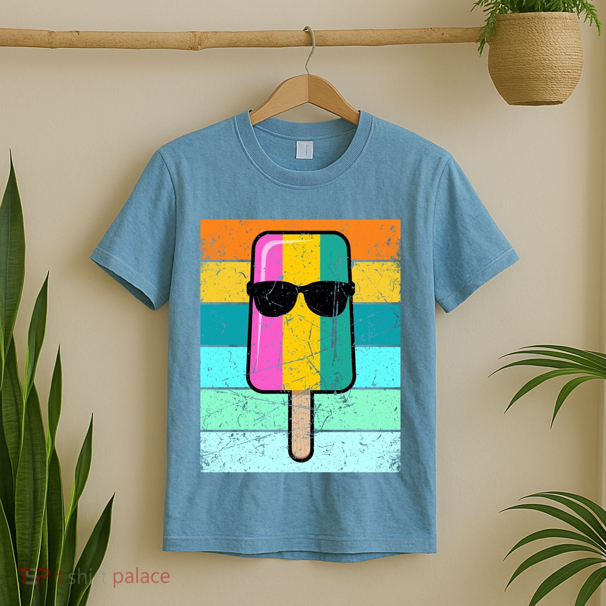 Summer Popsicle Gift Funny Ice Cream Beach Pool Party Gift T-Shirt