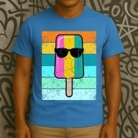 Summer Popsicle Gift Funny Ice Cream Beach Pool Party Gift T-Shirt thumb 3