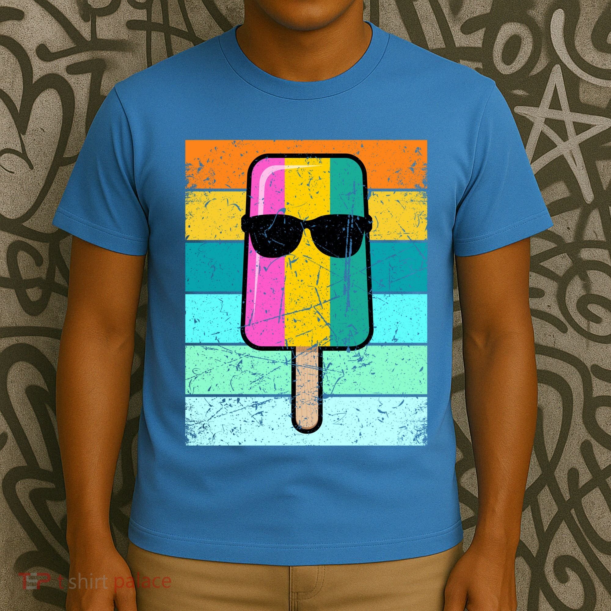 Summer Popsicle Gift Funny Ice Cream Beach Pool Party Gift T-Shirt