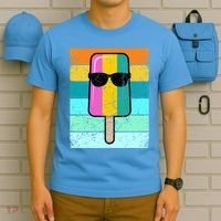 Summer Popsicle Gift Funny Ice Cream Beach Pool Party Gift T-Shirt thumb 5