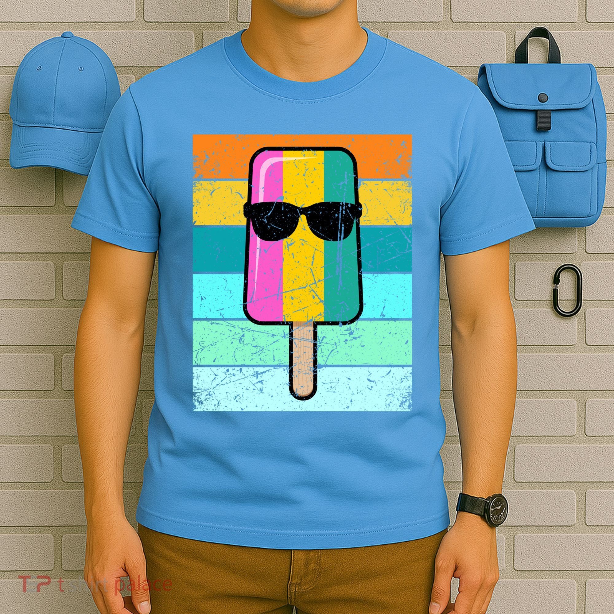 Summer Popsicle Gift Funny Ice Cream Beach Pool Party Gift T-Shirt