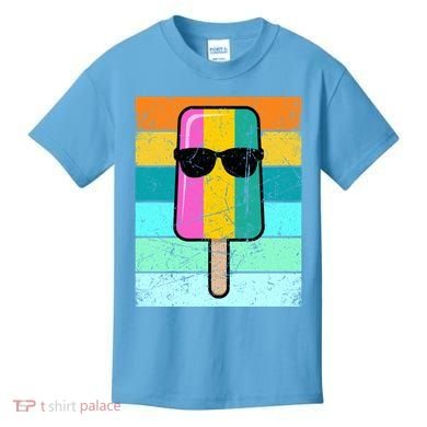 Summer Popsicle Gift Funny Ice Cream Beach Pool Party Gift Kids T-Shirt
