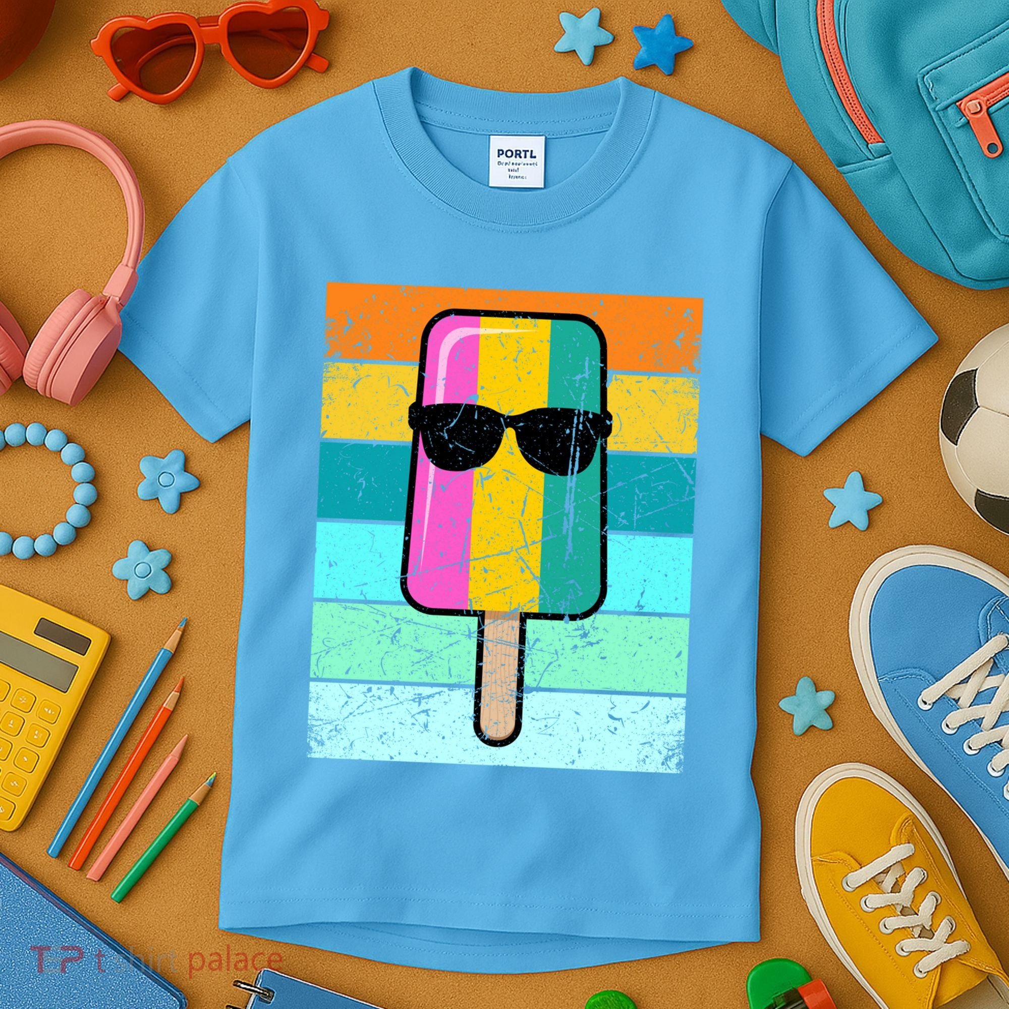 Summer Popsicle Gift Funny Ice Cream Beach Pool Party Gift Kids T-Shirt