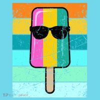 Summer Popsicle Gift Funny Ice Cream Beach Pool Party Gift Kids T-Shirt thumb 4