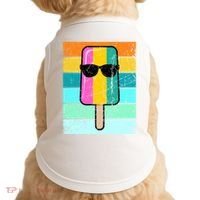 Summer Popsicle Gift Funny Ice Cream Beach Pool Party Gift Doggie Tank thumb 0