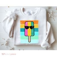 Summer Popsicle Gift Funny Ice Cream Beach Pool Party Gift Sweatshirt thumb 2