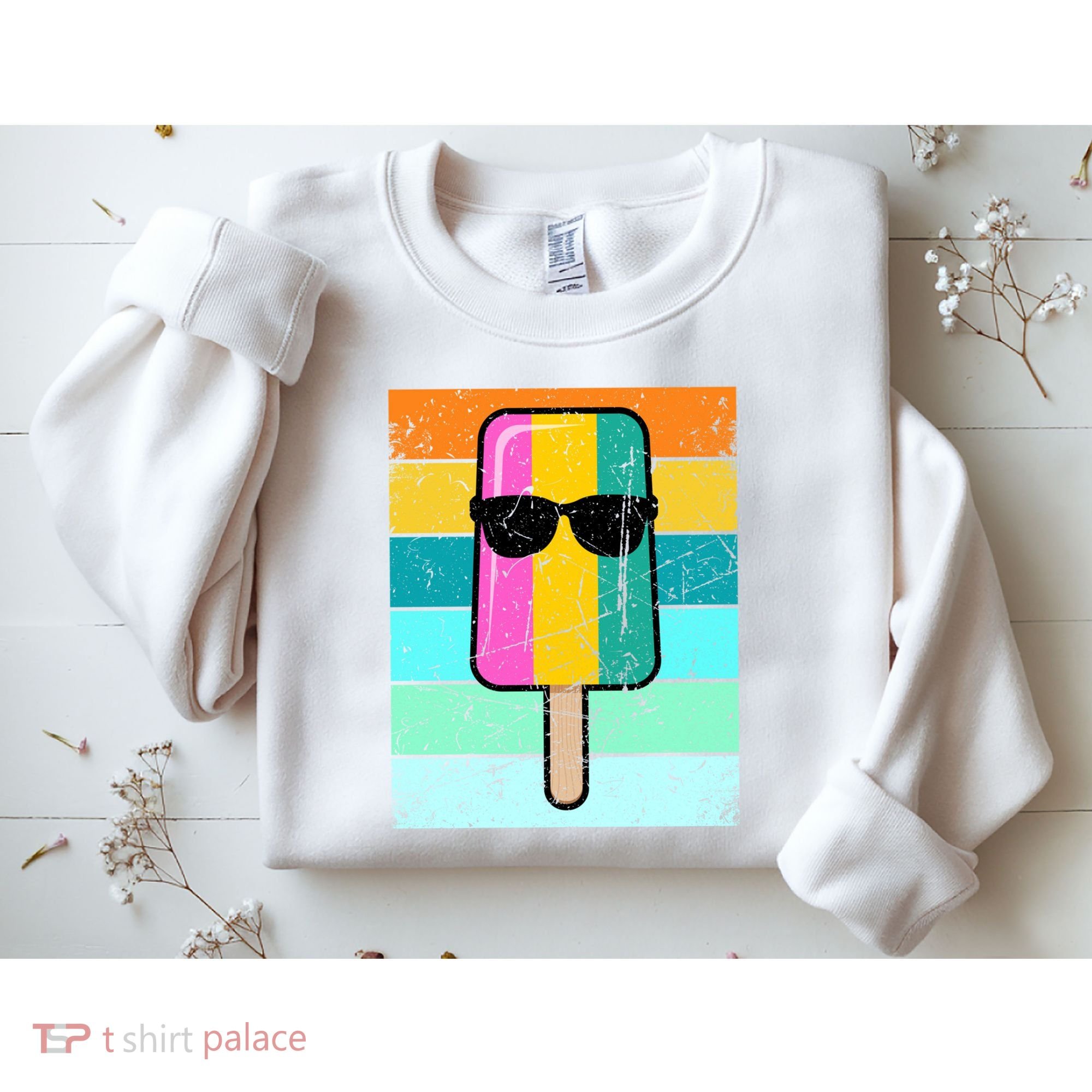 Summer Popsicle Gift Funny Ice Cream Beach Pool Party Gift Sweatshirt