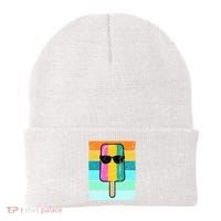 Summer Popsicle Gift Funny Ice Cream Beach Pool Party Gift Beanie thumb 0