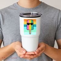 Summer Popsicle Gift Funny Ice Cream Beach Pool Party Gift Tumbler thumb 2
